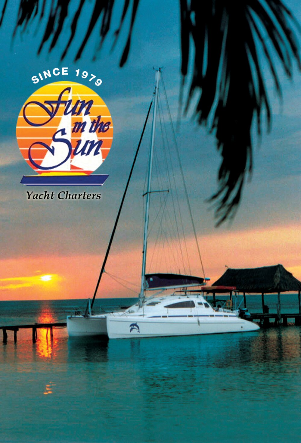 white yacht sailing catamaran on sea under blue sky during sunset Fun In The Sun Yachts Postcard Fort Lauderdale Florida base